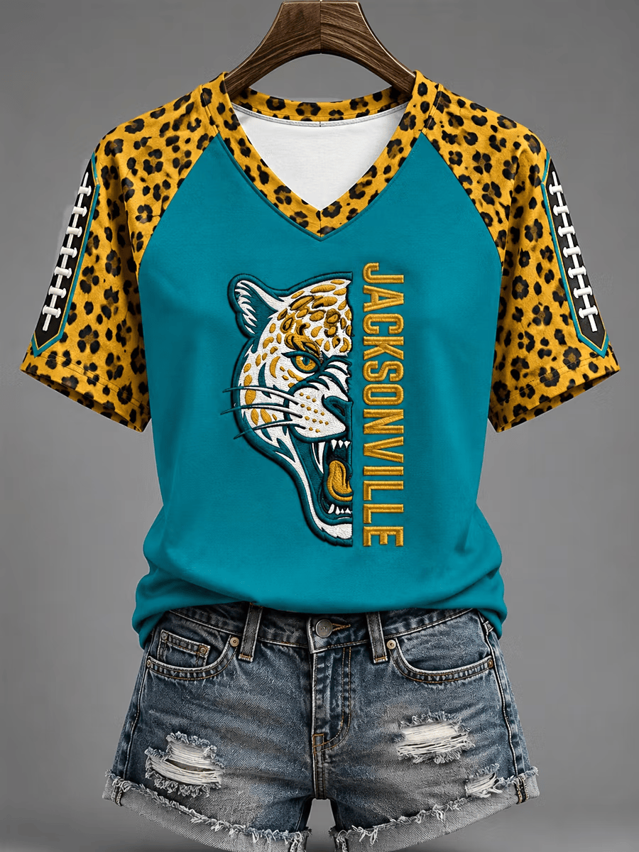 Glamasiacorner Women's Jacksonville Jaguars Shirt - Game Day Football
