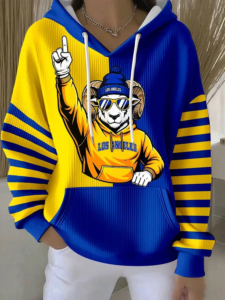 Glamasiacorner Women's Los Angeles Rams Hoodie - Football