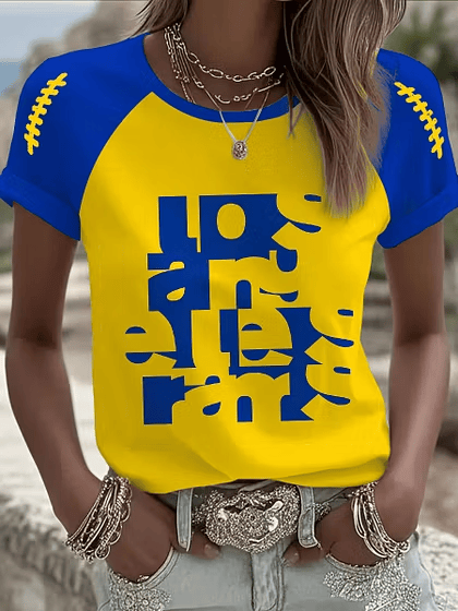Glamasiacorner Women's Los Angeles Rams T-Shirt - Football