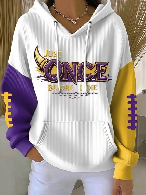 Glamasiacorner Women's Minnesota Vikings Hoodie - Football