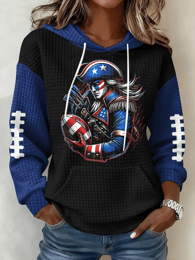 Glamasiacorner Women's New England Patriots Hoodie