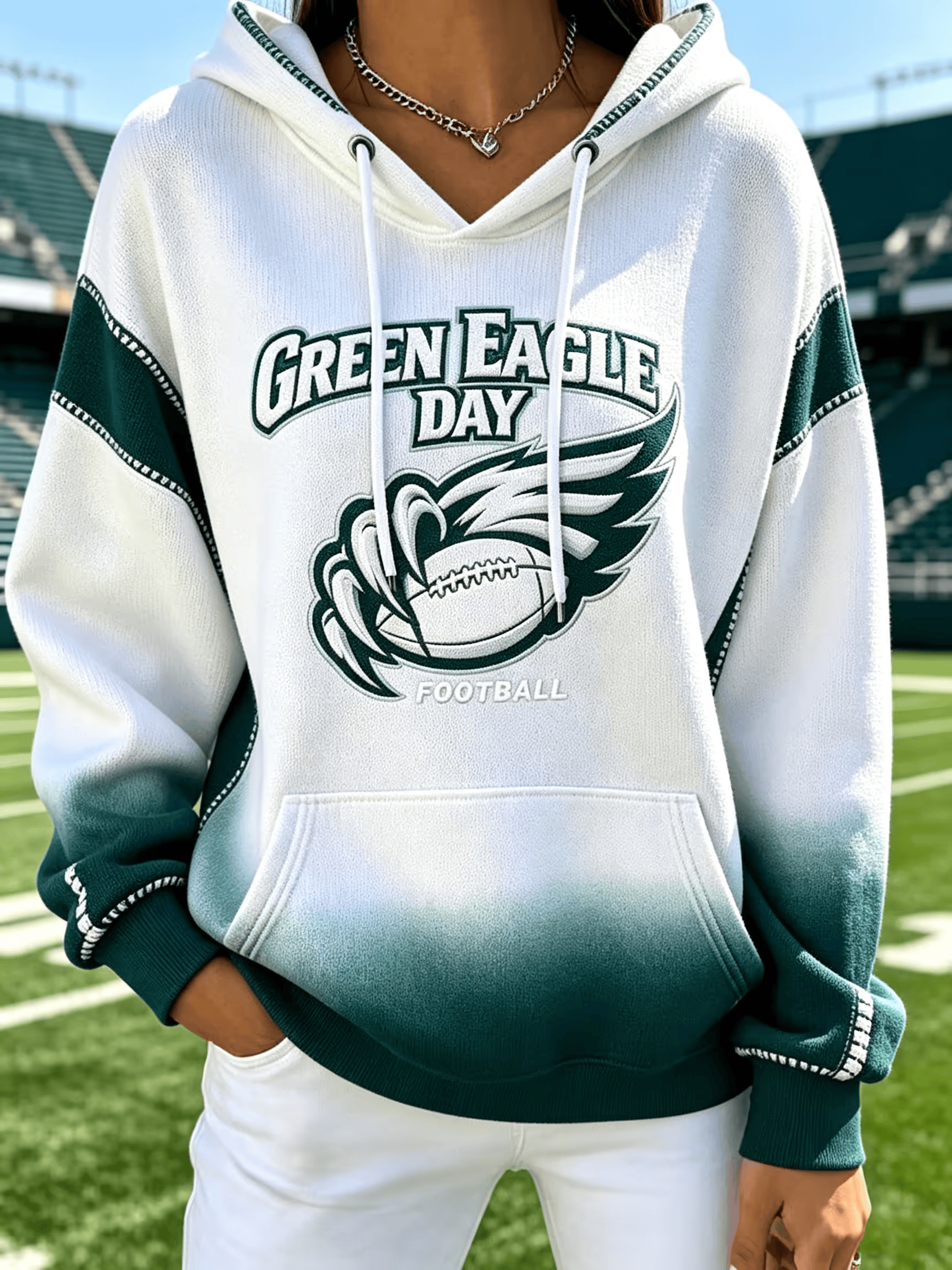 Glamasiacorner Women's Philadelphia Eagles Hoodie - Game Day