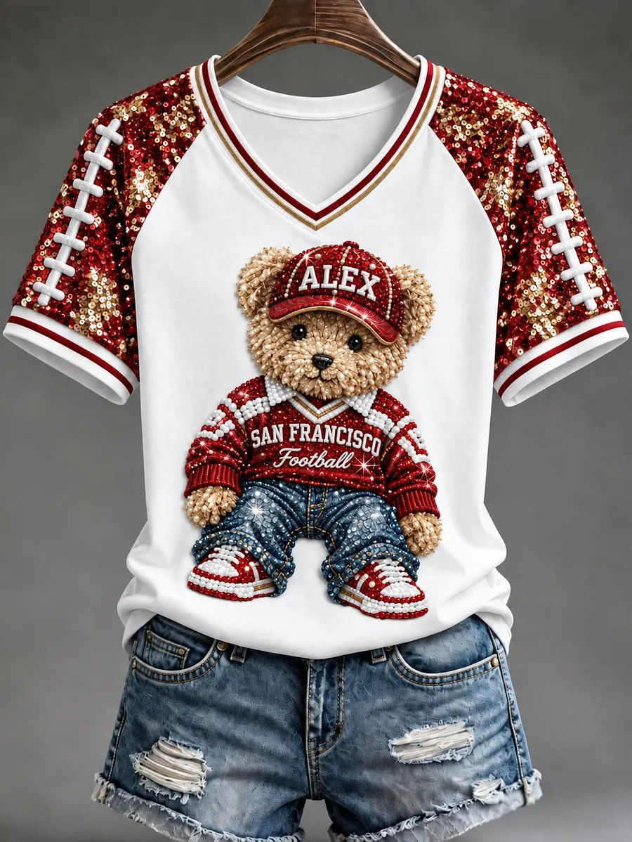 Glamasiacorner Women's San Francisco 49ers T-Shirt - Football